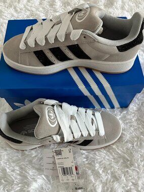 NEW Adidas Campus 00s W Grey Black Suede Sneakers Women 8.5 Gum Sole